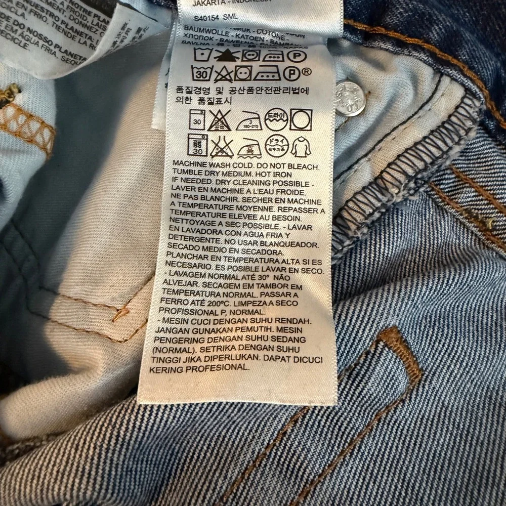 Levis Mens Jeans 38x30 Blue 505 Regular‎ Fit Straight Leg Denim Pants Western